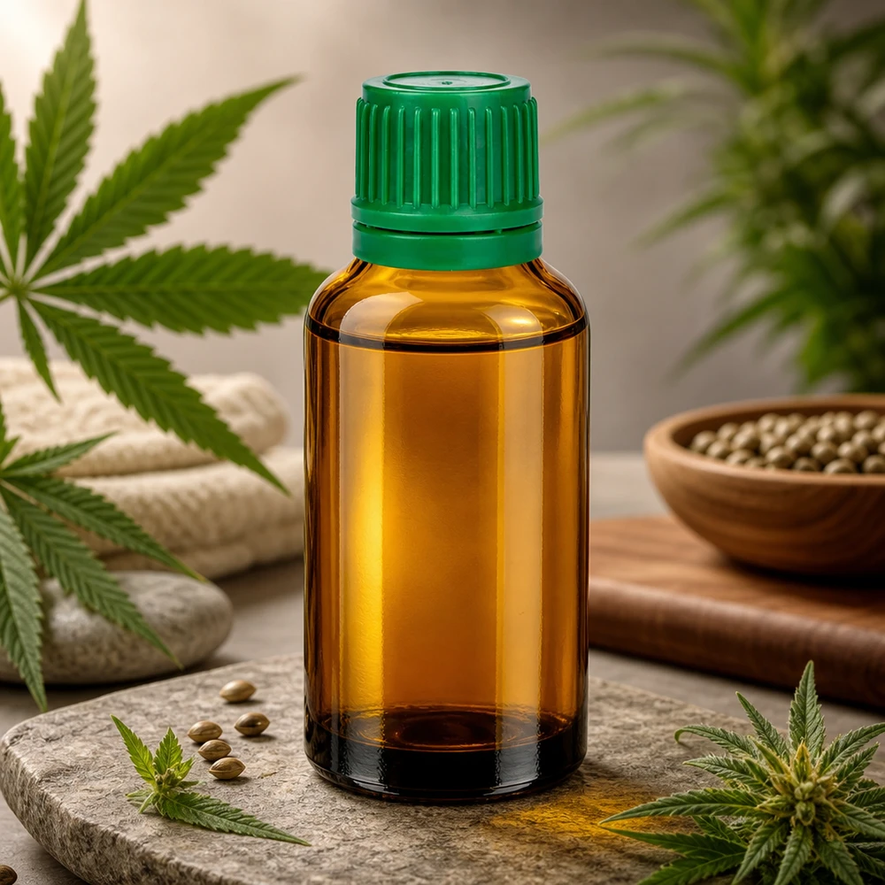 Robuste 30ml Glasflasche BrownLine Serie mit grünem Verschluss für pharmazeutische Zwecke