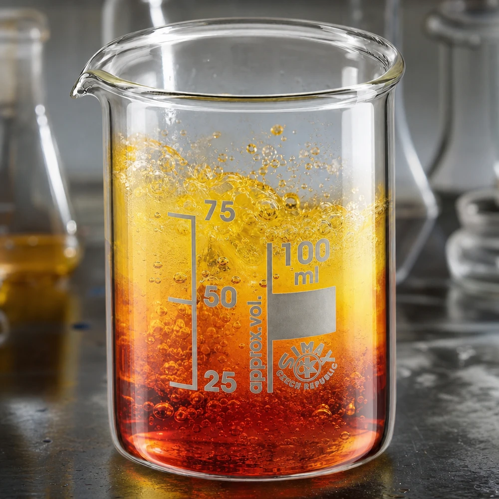 Becherglas 100ml Borosilikatglas, niedrige Form Robustes Borosilikatglas Becherglas 100ml für Labor und Forschung mit klarer Graduierung