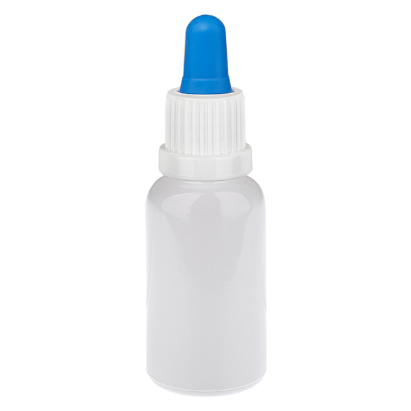 20ml Pipettenflasche weiß/blau Originalitätsverschluss WhiteLine UT18/20