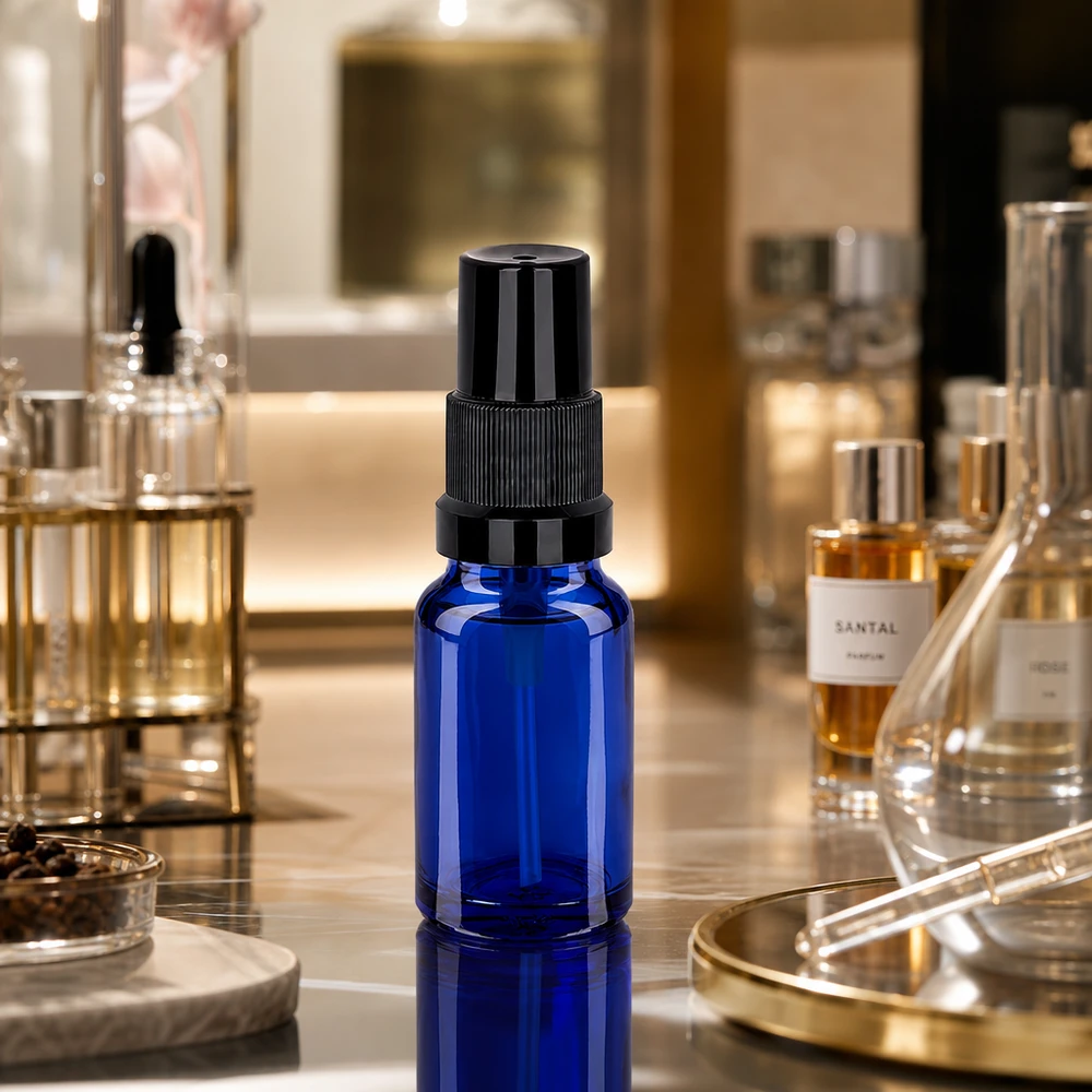 Handliche 10ml Sprayflasche STD BlueLine UT18/10 perfekt für DIY-Kosmetik und Parfümherstellung
