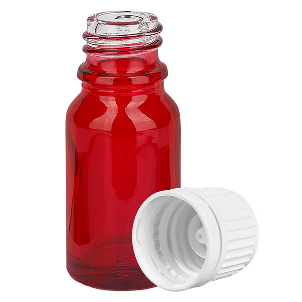 10ml Flasche 11mm Schraubverschluss weiß Originalitätsverschluss RedLine UT18/10 10ml Flasche 11mm Schraubverschluss weiß Originalitätsverschluss RedLine UT18/10