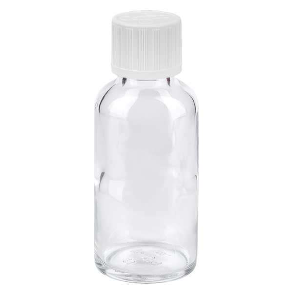 20ml Flasche 11mm Schraubverschluss weiß Standard Kindersicherung ClearLine UT18/20 20ml Flasche 11mm Schraubverschluss weiß Standard Kindersicherung ClearLine UT18/20