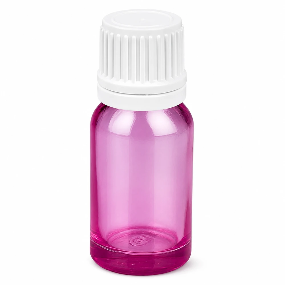 Transparente violette 10ml Tropfflasche mit 0.7mm Tropfer ideal für Liquids und Öle