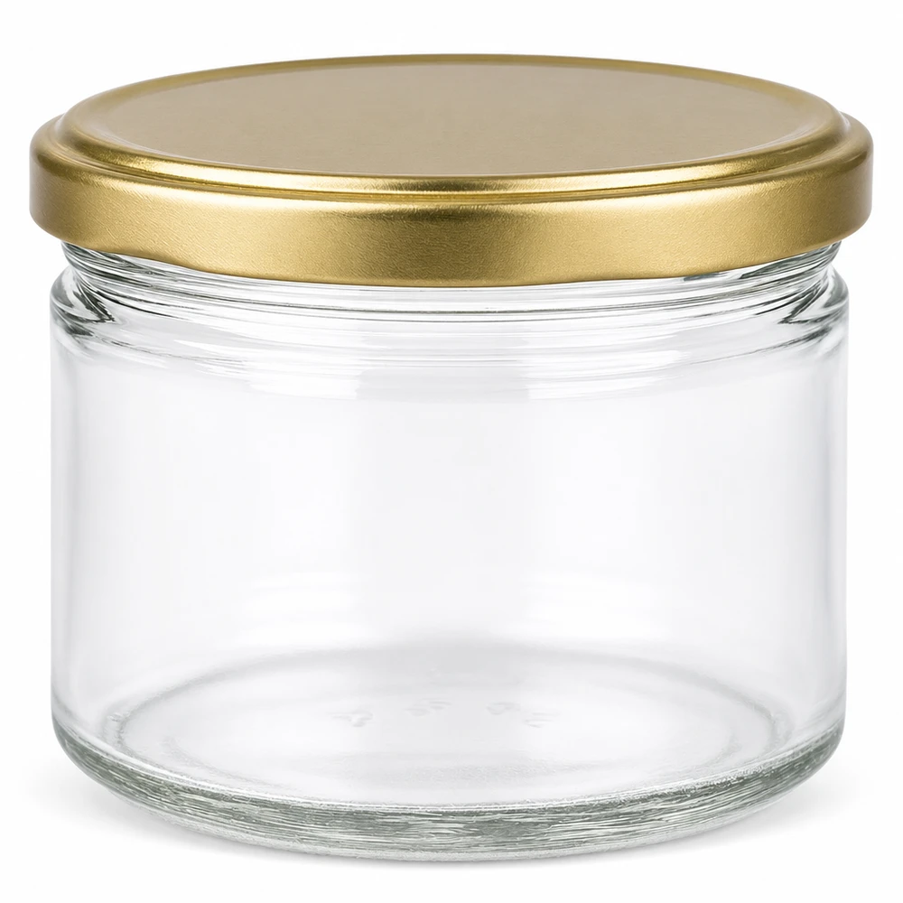 700g Honigglas mit goldenem Deckel BasicSeal UNiTWIST