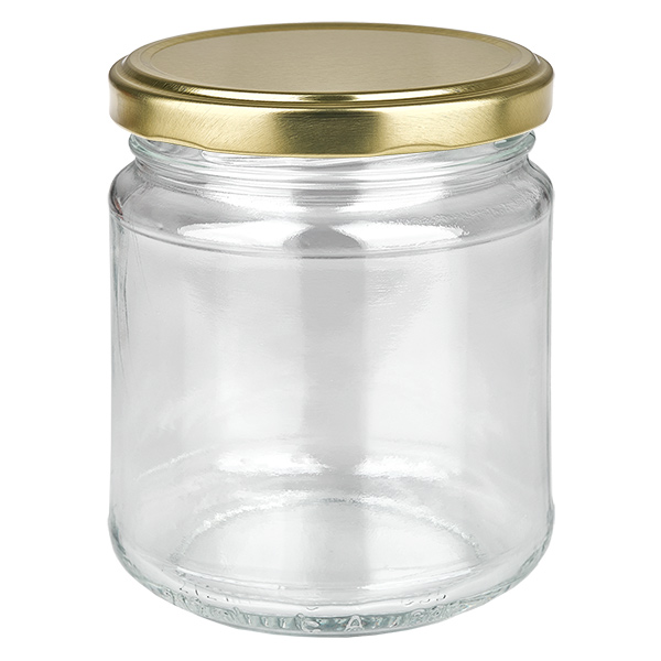212ml Rundglas + BasicSeal Deckel gold  TO63 UNiTWIST
