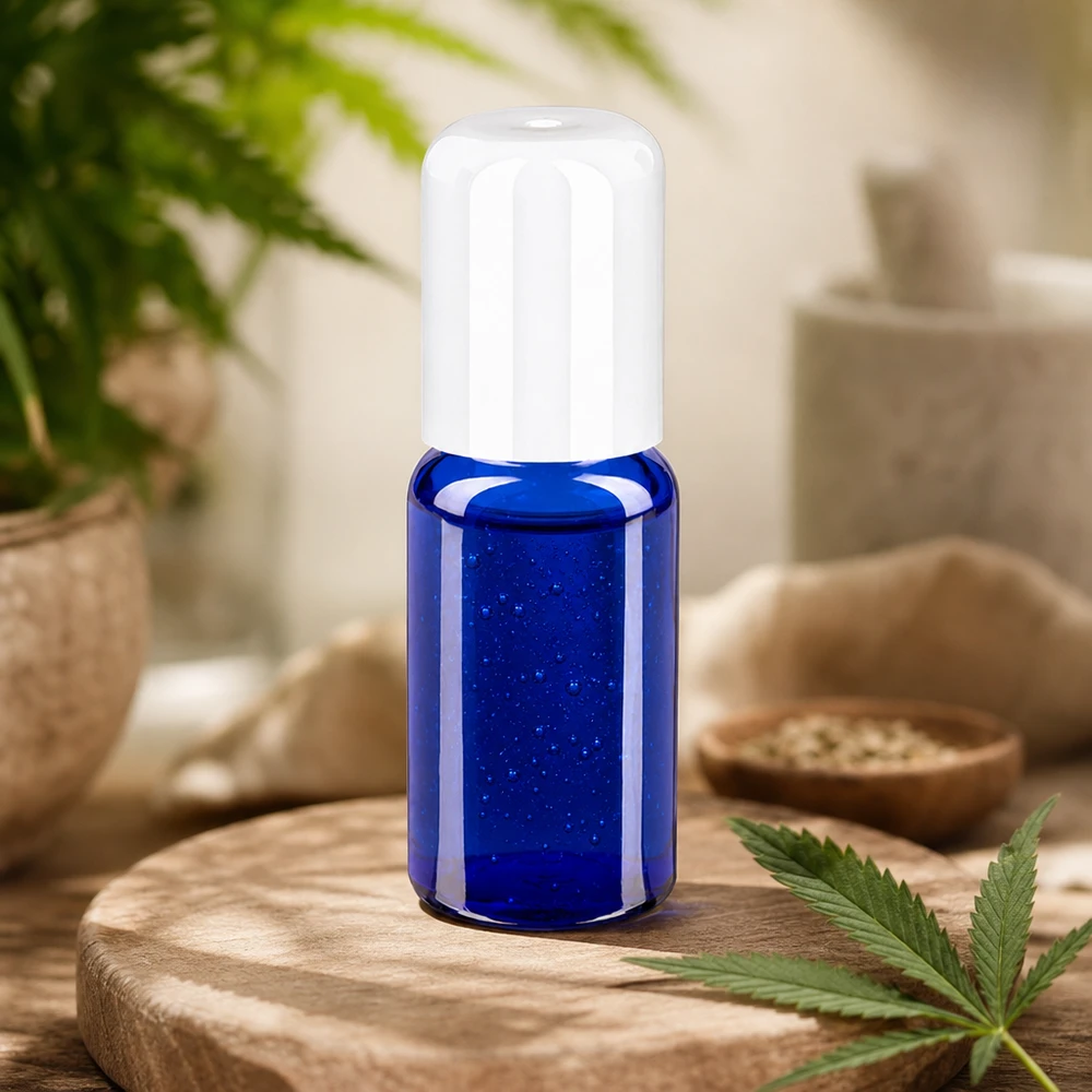 Elegante 10ml Glasflasche mit Roll-On Funktion ideal für Reise und unterwegs