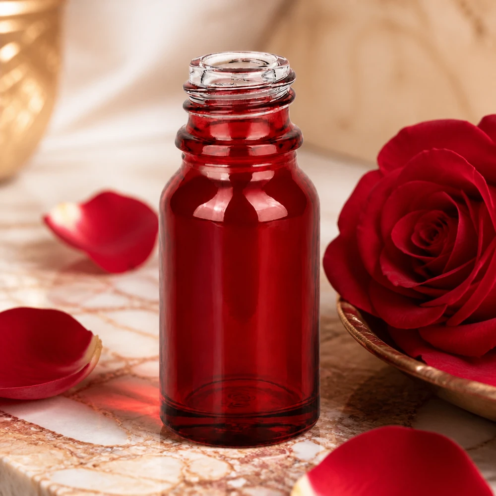 10ml Apothekenflasche RedLine UT18/10 UNiTWIST Premium 10ml Apothekenflasche RedLine in kraftvollem Rot für hochwertige Flüssigkeiten