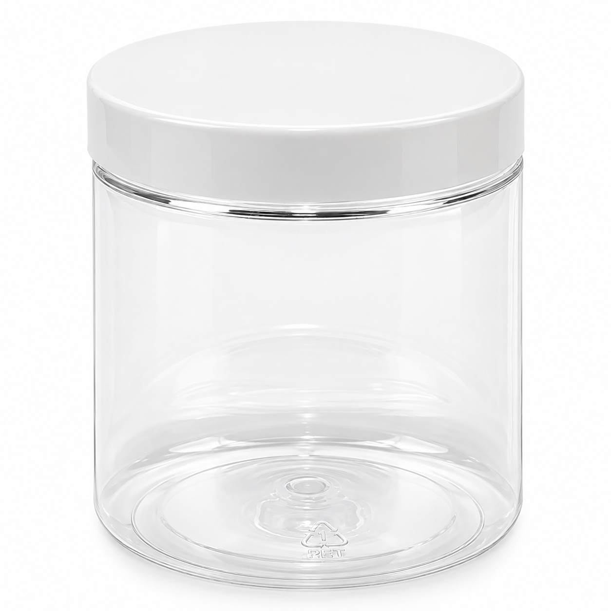 Petpacker 250ml glasklar Öffnung 70mm inkl. Deckel – qualitätsoptimiertes Produktfoto