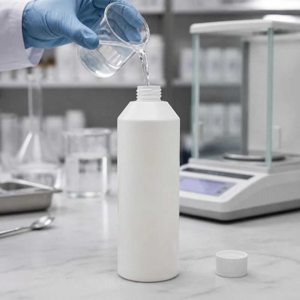 Apothekenflasche HDPE 250ml weiß, ohne Verschluss Weiße Apothekenflasche 250ml aus HDPE mit breitem Schraubverschlussgewinde offen