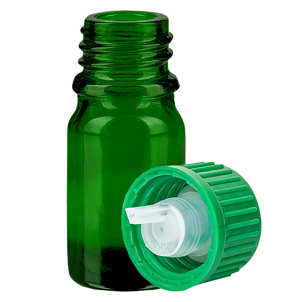 5ml Tropfflasche 0.8mm grün Standardverschluss GreenLine UT18/5 5ml Tropfflasche 0.8mm grün Standardverschluss GreenLine UT18/5
