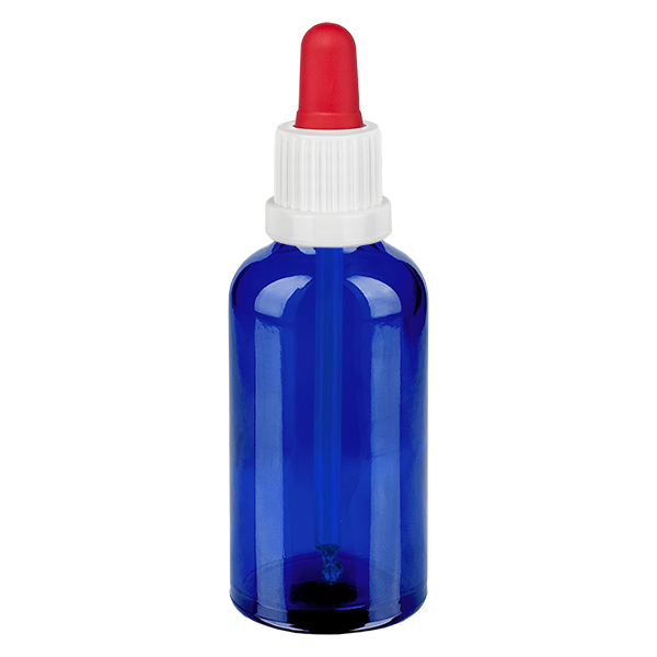 50ml Pipettenflasche weiß/rot Originalitätsverschluss BlueLine UT18/50