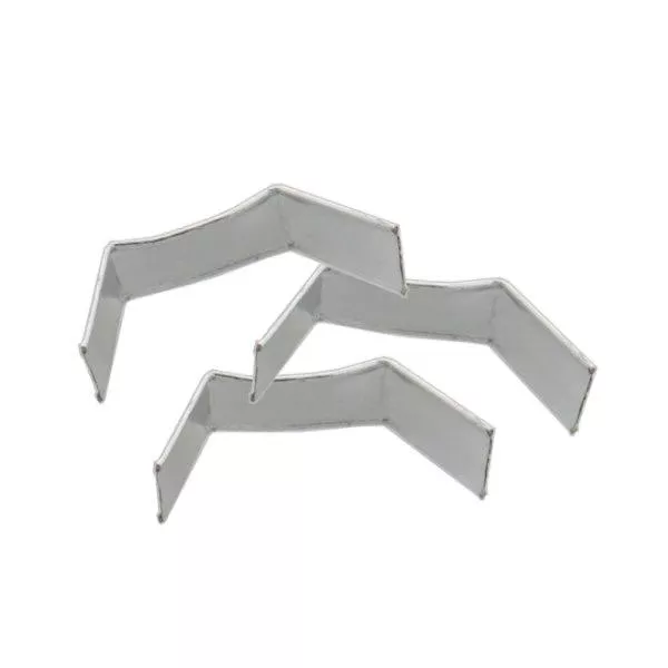 U-Clipbandverschluss silber (100er Pack) 33mm U-Clipbandverschluss silber (100er Pack) 33mm