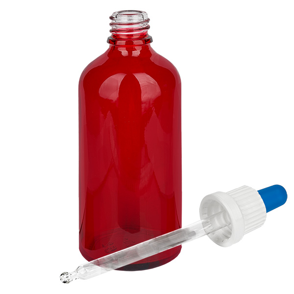 100ml Pipettenflasche weiß/blau Originalitätsverschluss RedLine UT18/100 100ml Pipettenflasche weiß/blau Originalitätsverschluss RedLine UT18/100