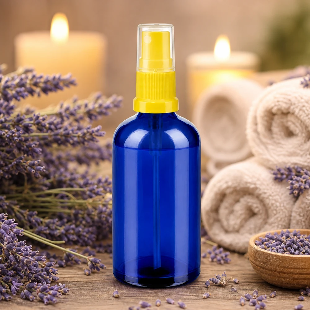 Premium Glassprayflasche 100ml mit ergonomischem Sprühkopf für präzise Dosierung