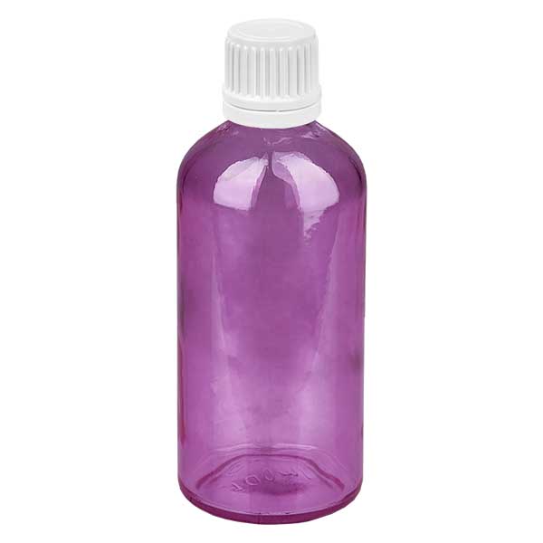 100ml Flasche 11mm Schraubverschluss weiss Originalität Schraubverschlusserschluss  PurpleLine UT18/100