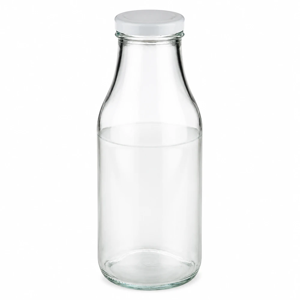 330ml Glasflasche + BasicSeal Deckel weiß UNiTWIST UNiTWIST Glasflasche 330ml mit BasicSeal Deckel weiß wiederverwendbar und nachhaltig