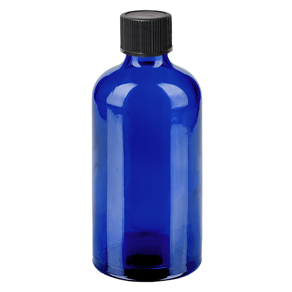 100ml Tropfflasche 1mm schwarz Standardverschluss BlueLine UT18/100