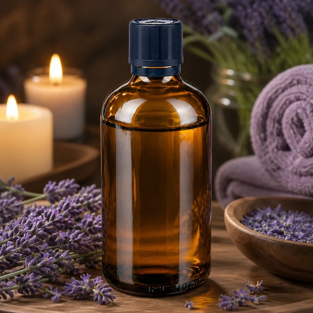 Professionelle 100ml Braunglasflasche mit originalitätssicherndem KiSi Verschluss für Flüssigkeiten