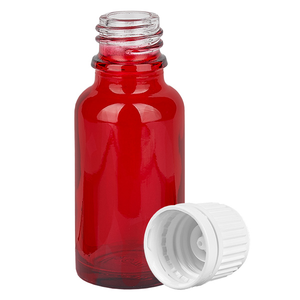 20ml Flasche 11mm Schraubverschluss weiß Originalitätsverschluss RedLine UT18/20 20ml Flasche 11mm Schraubverschluss weiß Originalitätsverschluss RedLine UT18/20