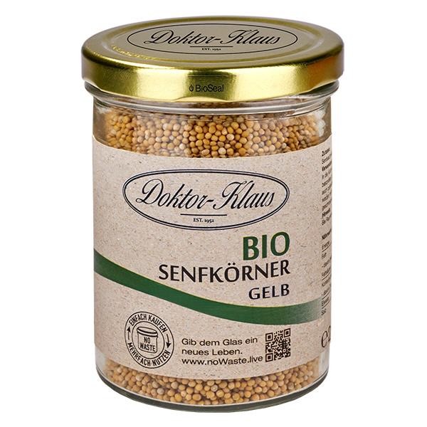Senfkörner gelb Bio 250g Doktor-Klaus noWaste Senfkörner gelb Bio 250g Doktor-Klaus noWaste