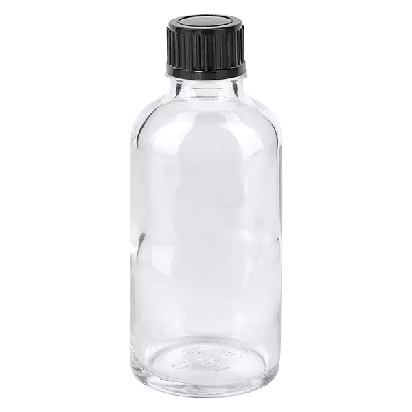 50ml Flasche 11mm Schraubverschluss schwarz Standard ClearLine UT18/50