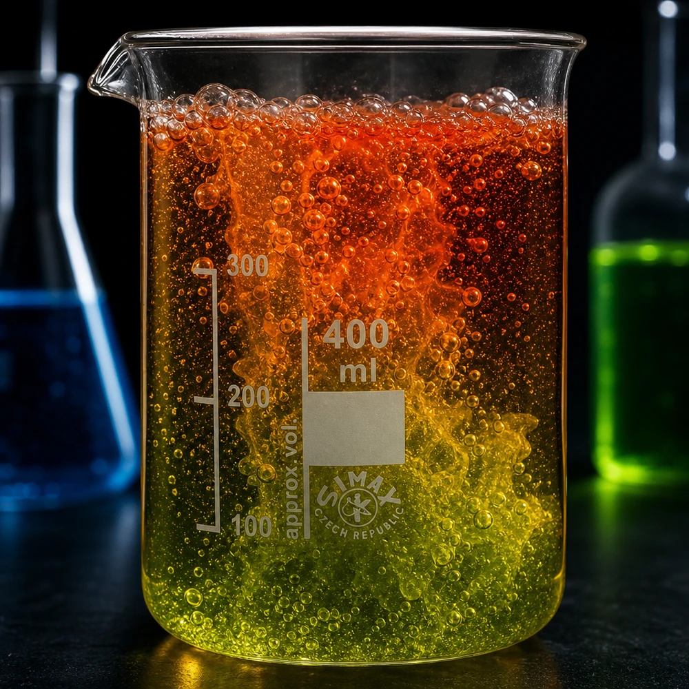 Dickwandiges 400ml Borosilikatglas Becherglas mit stabiler Standfläche für Laborarbeiten