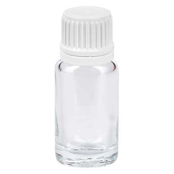 10ml Flasche 11mm Schraubverschluss weiß Originalitätsverschluss ClearLine UT18/10 10ml Flasche 11mm Schraubverschluss weiß Originalitätsverschluss ClearLine UT18/10