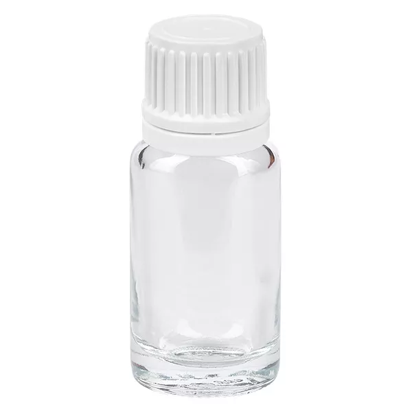 10ml Flasche 11mm Schraubverschluss weiß Originalitätsverschluss ClearLine UT18/10