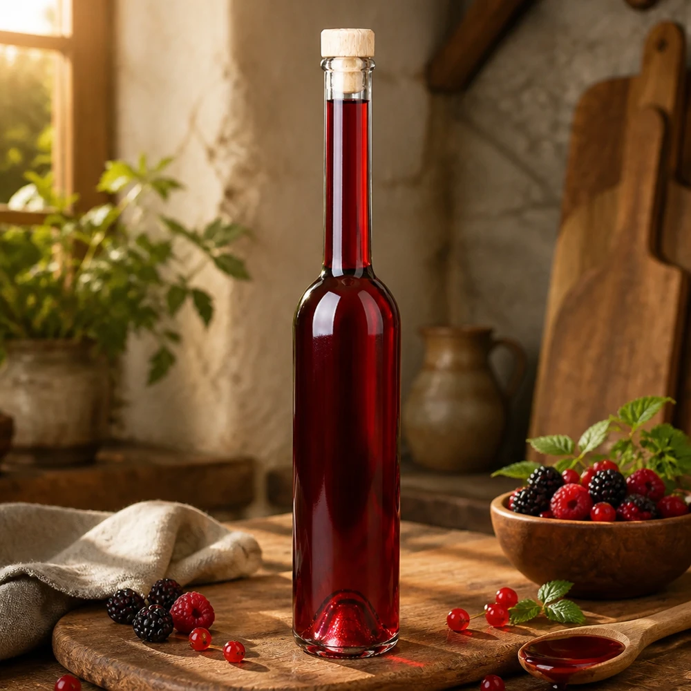 100ml Glasflasche "Hugo" mit Holzgriff-Korken UNiTWIST