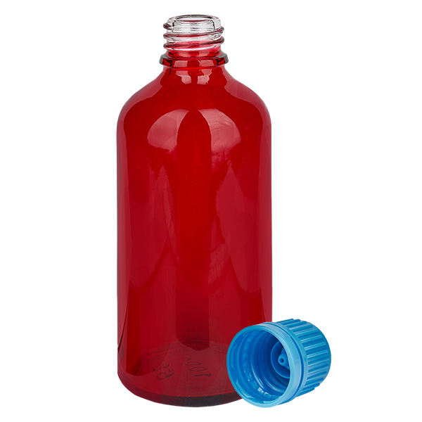 100ml Flasche 11mm Schraubverschluss blau Originalitätsverschluss RedLine UT18/100 100ml Flasche 11mm Schraubverschluss blau Originalitätsverschluss RedLine UT18/100