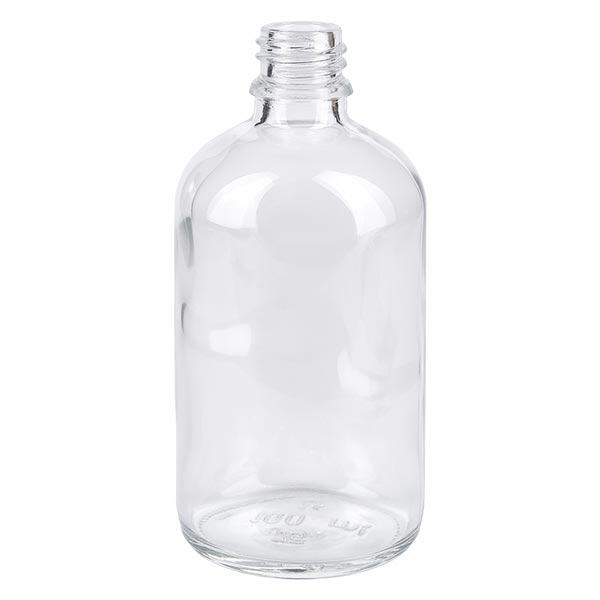 Klarglas Flasche 100ml DIN 18