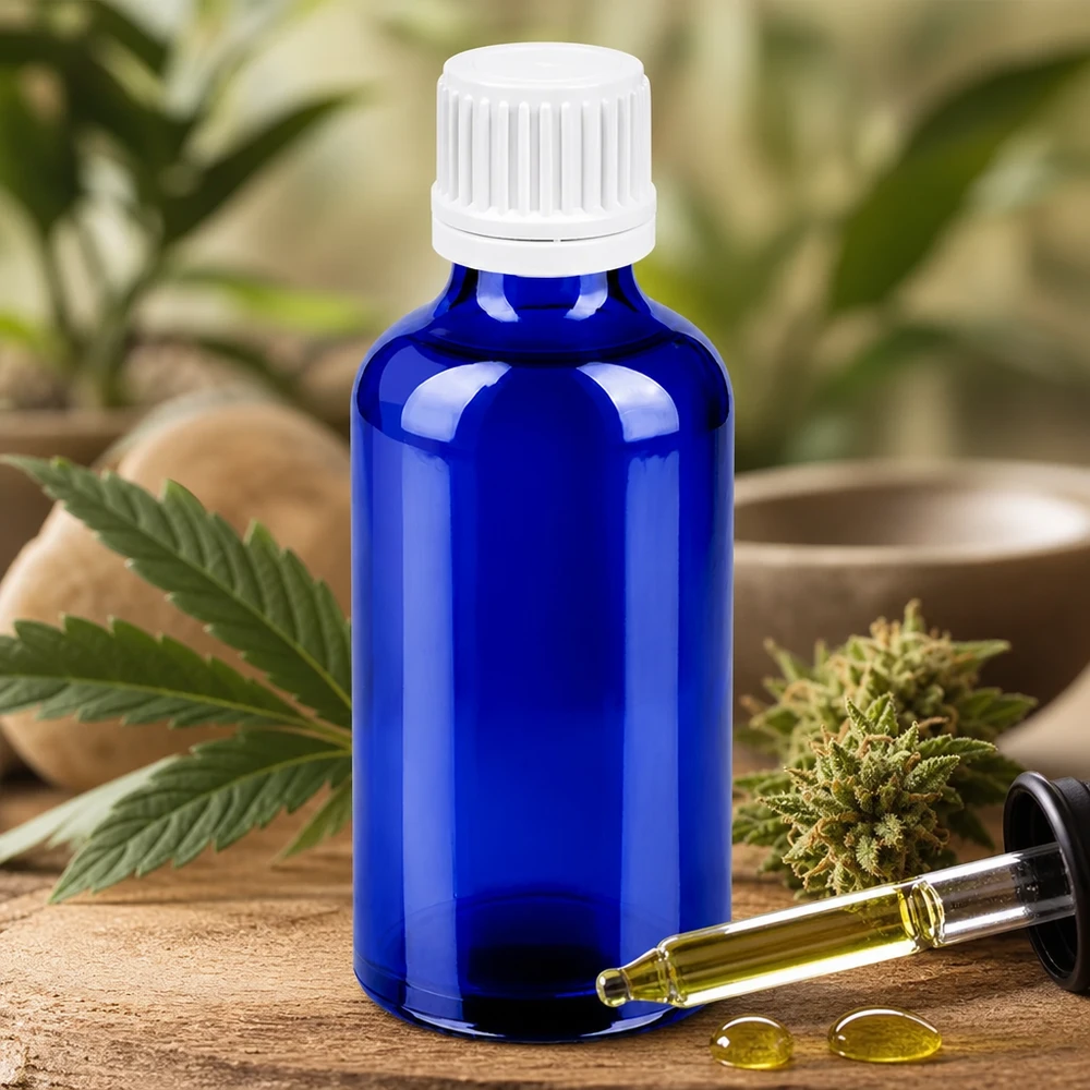 Laborqualität Flasche 50ml aus chemisch resistentem Glas für wissenschaftliche Präparate