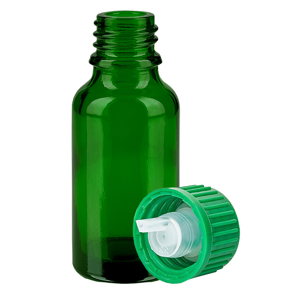 20ml Tropfflasche 0.8mm grün Standardverschluss GreenLine UT18/20 20ml Tropfflasche 0.8mm grün Standardverschluss GreenLine UT18/20