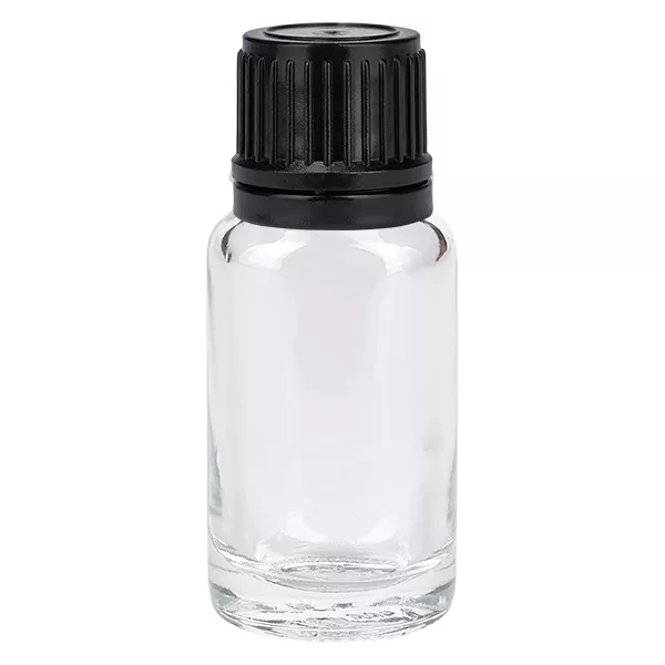 10ml Flasche 11mm Schraubverschluss schwarz Originalitätsverschluss ClearLine UT18/10