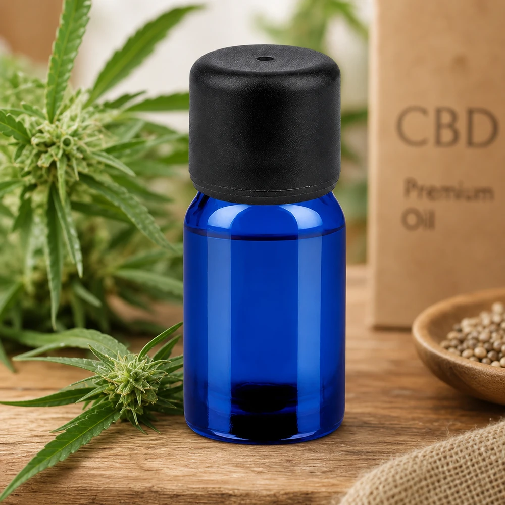 Präzise 5ml Dosierflasche mit 6mm Öffnung und schwarzem Verschluss für Tropfanwendung