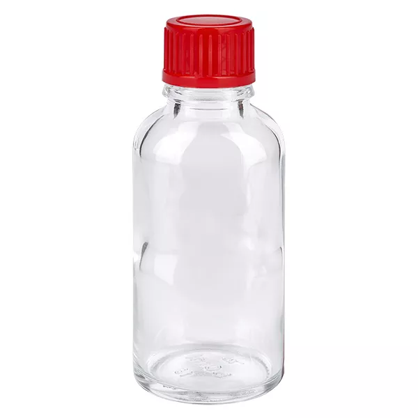 30ml Flasche 11mm Schraubverschluss rot Standard ClearLine UT18/30