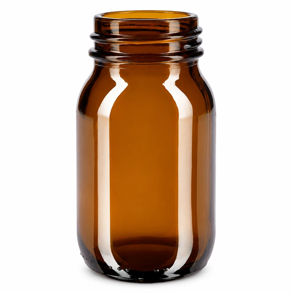 UV-Schutzflasche aus braunem Glas 100ml Volumen für empfindliche Substanzen