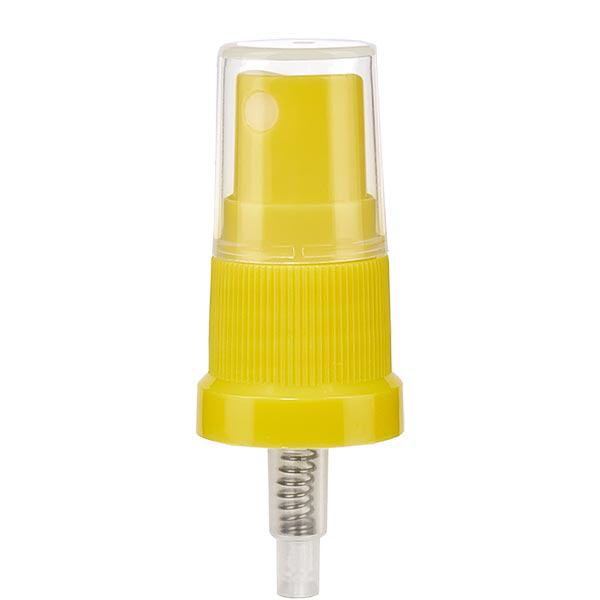 Pumpzerstäuber gelb inkl Kappe 18mm Pumpzerstäuber gelb inkl Kappe 18mm