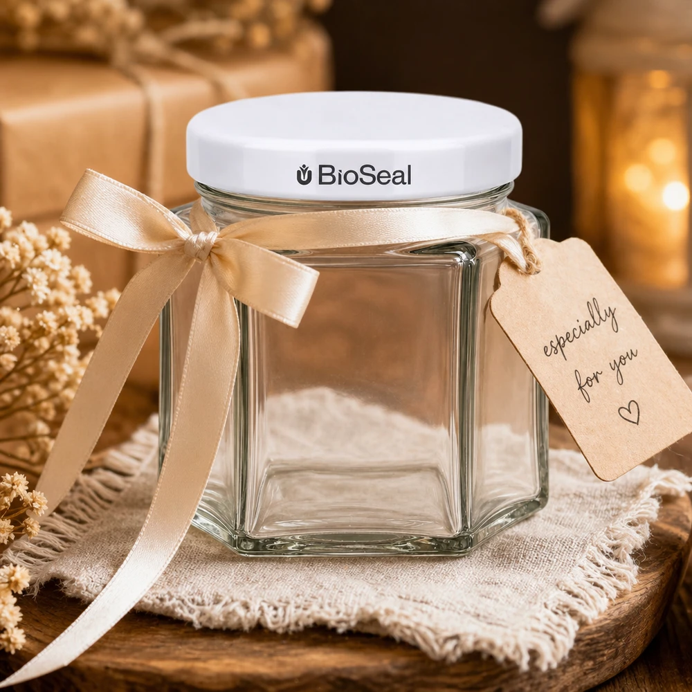 47ml Hexaglas mit BioSeal Deckel weiß UNiTWIST 47ml Hexaglas mit BioSeal Deckel weiß UNiTWIST
