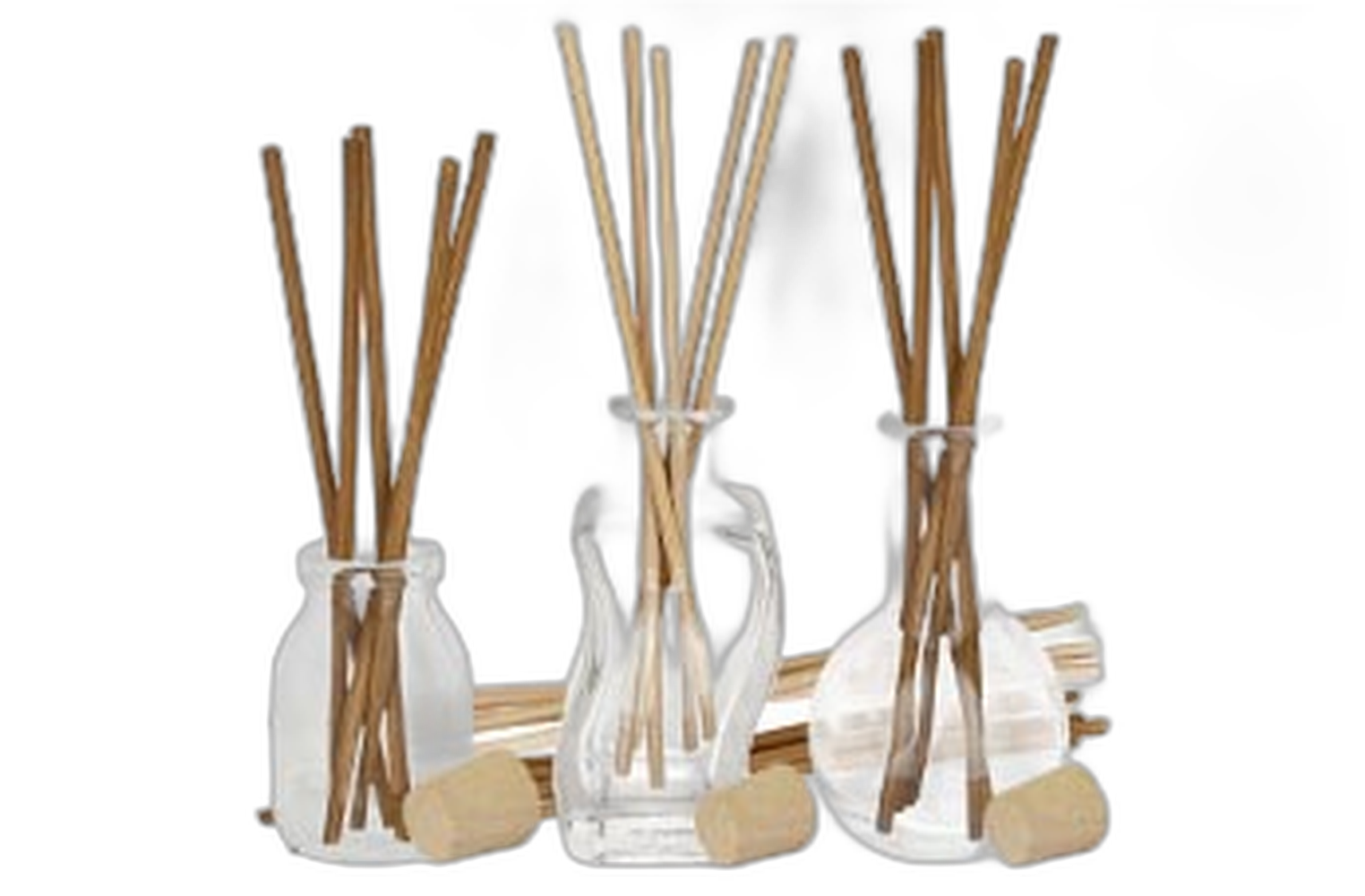 Glasflaschen komplett mit Aroma Sticks