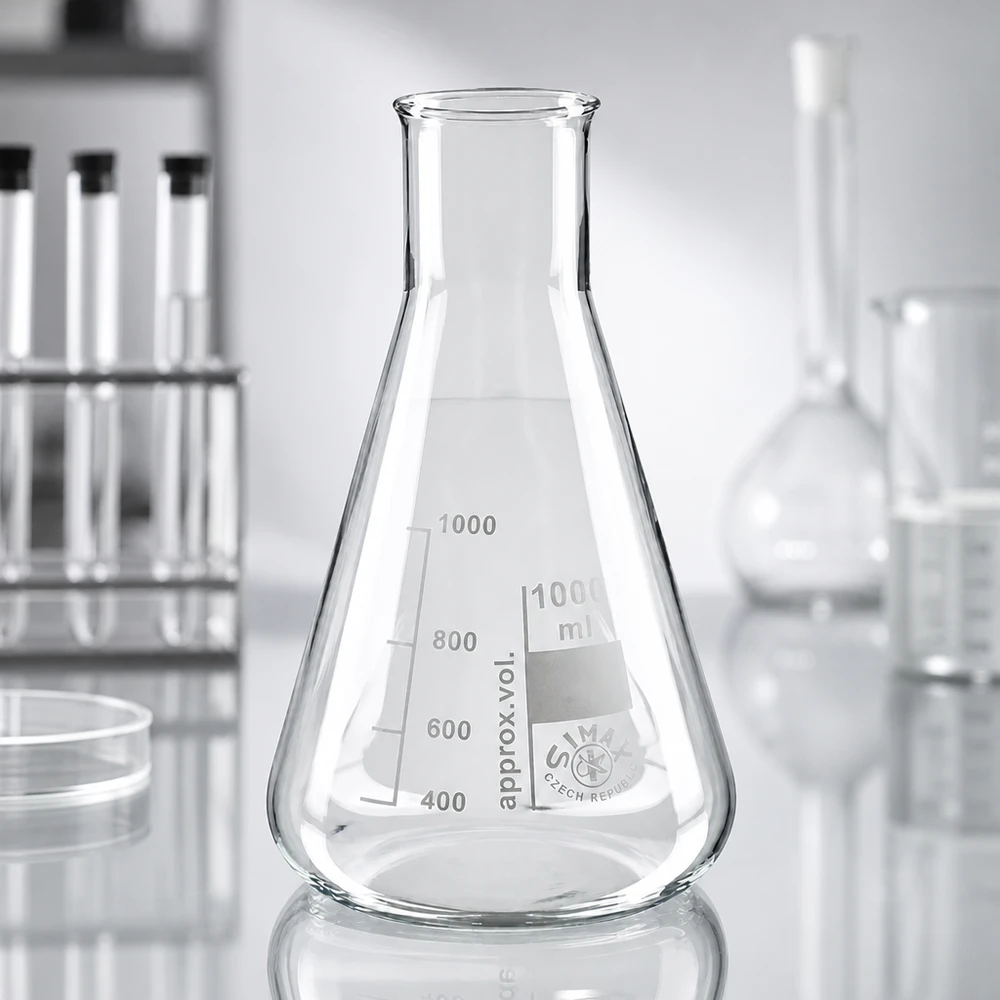 Erlenmeyerkolben 200ml Weithals Vielseitiger Erlenmeyerkolben 200ml Weithals für Mischen Erhitzen und Aufbewahren