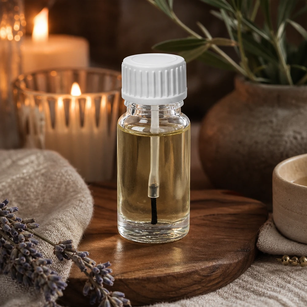 Vielseitige 10ml Pinselflasche aus Klarglas mit tropfsicherem Verschluss für Kosmetik und Naturheilkunde
