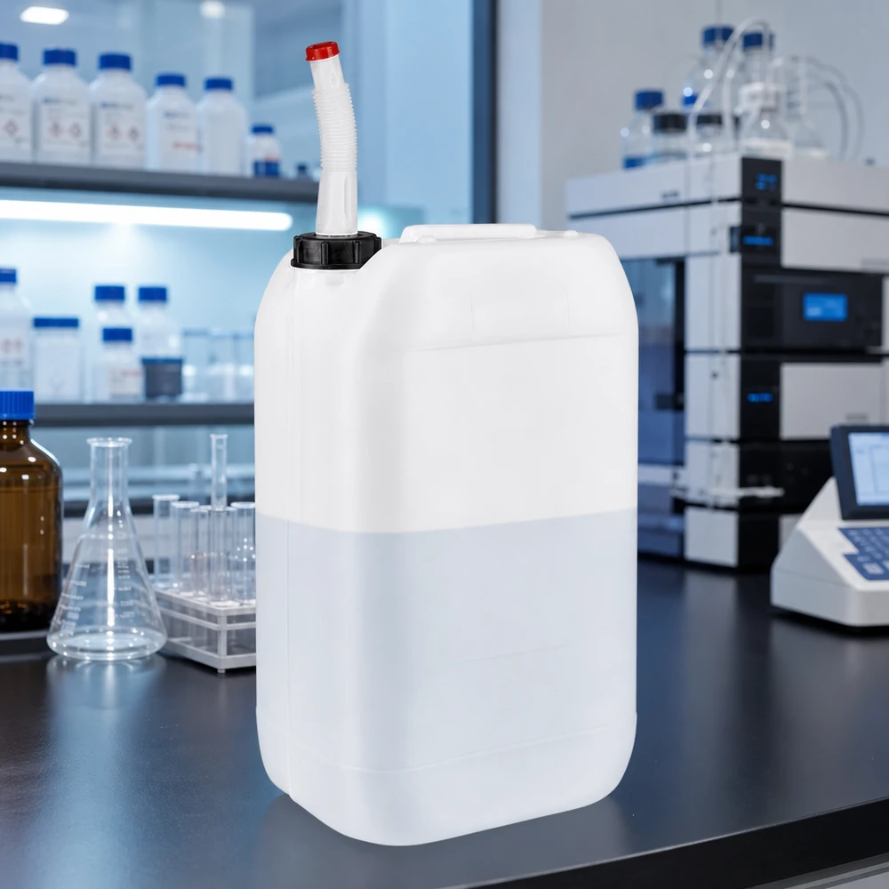 Kanister 15 Liter mit Auslaufrohr Flex Robuster Vorratsbehälter 15 Liter mit ergonomischem Auslaufrohr und Schraubkappe