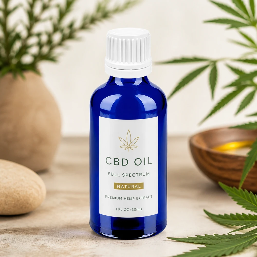 Professionelle BlueLine Tropfflasche aus Glas 50ml ideal für Aromatherapie und Wellness Öle