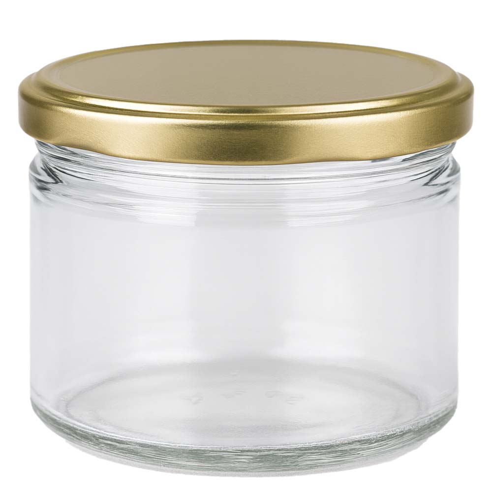 700g Honigglas mit goldenem Deckel BasicSeal UNiTWIST