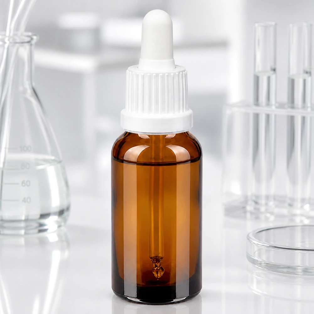 UV-Schutzflasche 20ml mit Tropfsystem - sichere Aufbewahrung lichtempfindlicher Wirkstoffe
