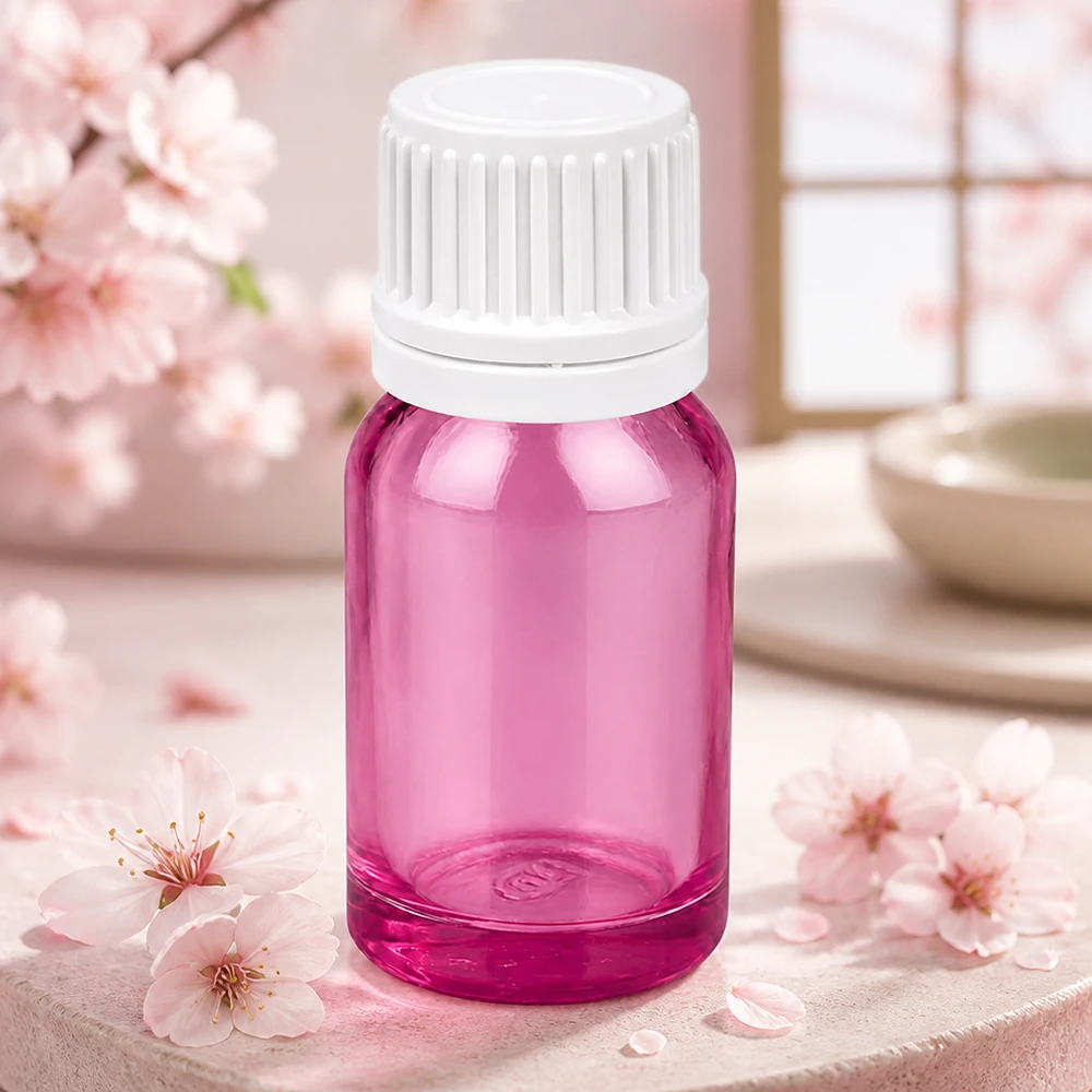 Professionelle 10ml Tropfflasche PurpleLine mit weißem Verschluss für Laborbedarf UT18/10