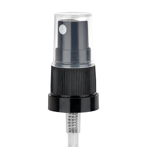 Pumpzerstäuber schwarz inkl Kappe 18mm Pumpzerstäuber schwarz inkl Kappe 18mm