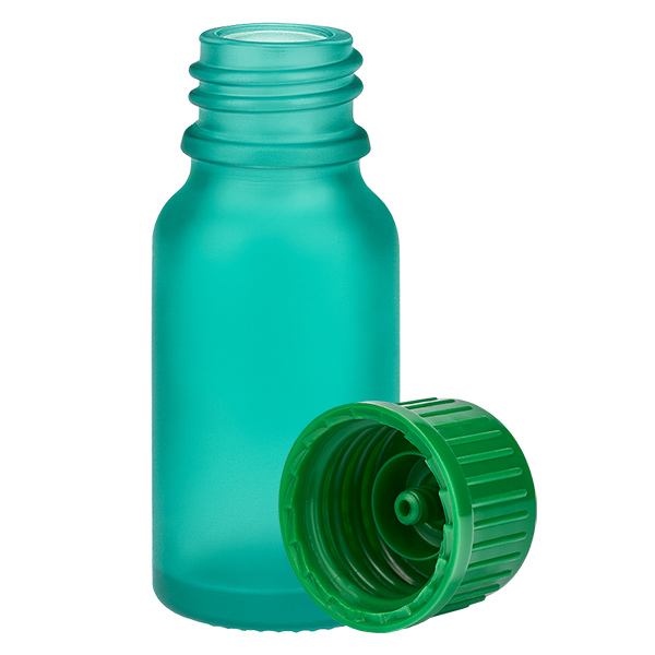 10ml Flasche 11mm Schraubverschluss grün Standard GreenLine UT18/10 10ml Flasche 11mm Schraubverschluss grün Standard GreenLine UT18/10