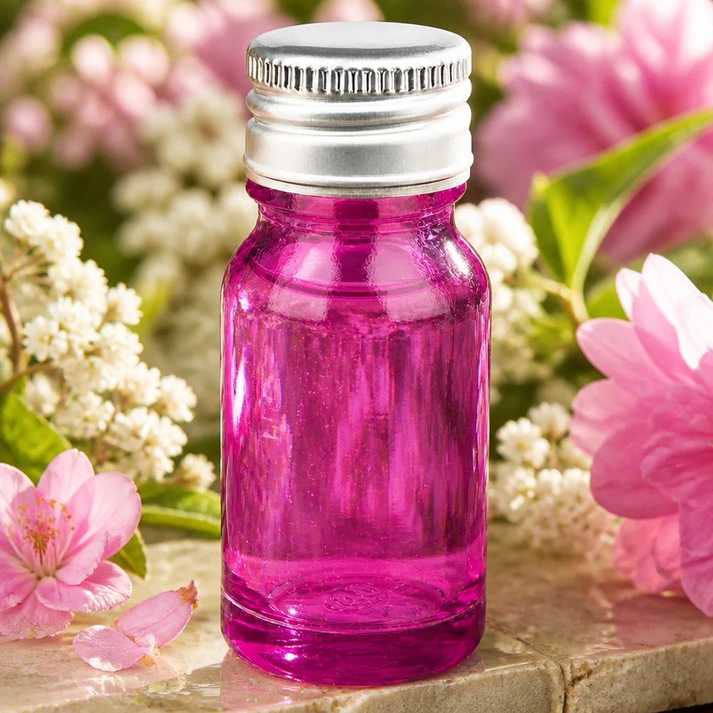 10ml STD Flasche in leuchtend violett mit professionellem Aluminiumverschluss für Laborbedarf